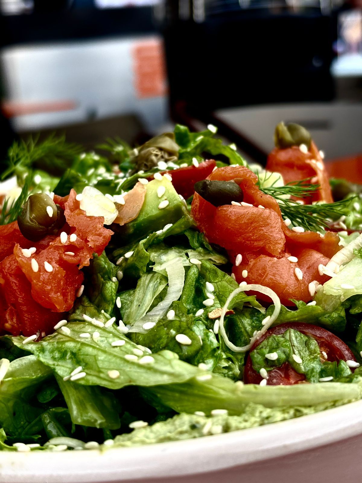 1980 Cafe salad content photo